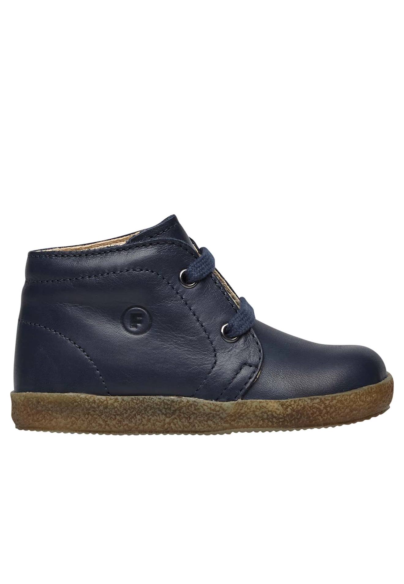 Chaussures À Lacets En Nappa Brossé Conte Bleu Clair