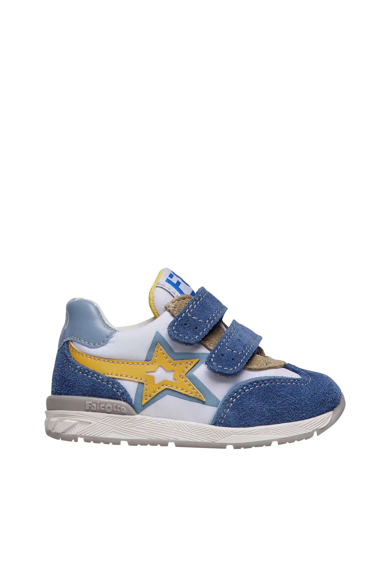 Baskets En Suède Et Tissu Technique New Ferdi 3 Vl. Bleu