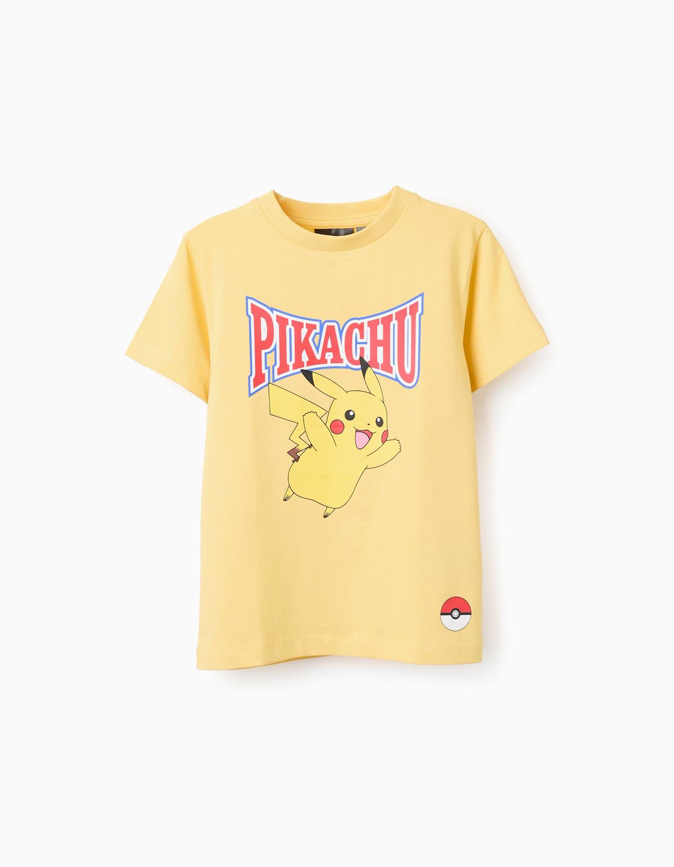T-shirt En Coton Avec Imprimé Pokémon Jaune