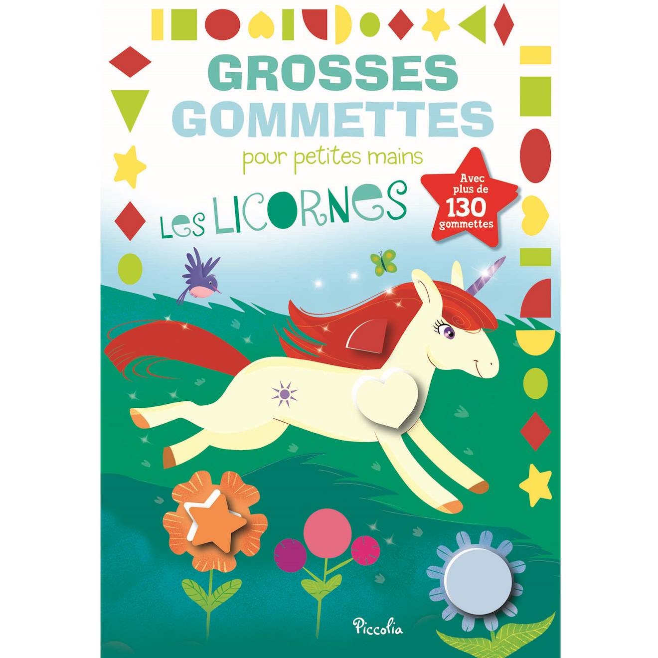 Grosses Gommettes Les Licornes Vert