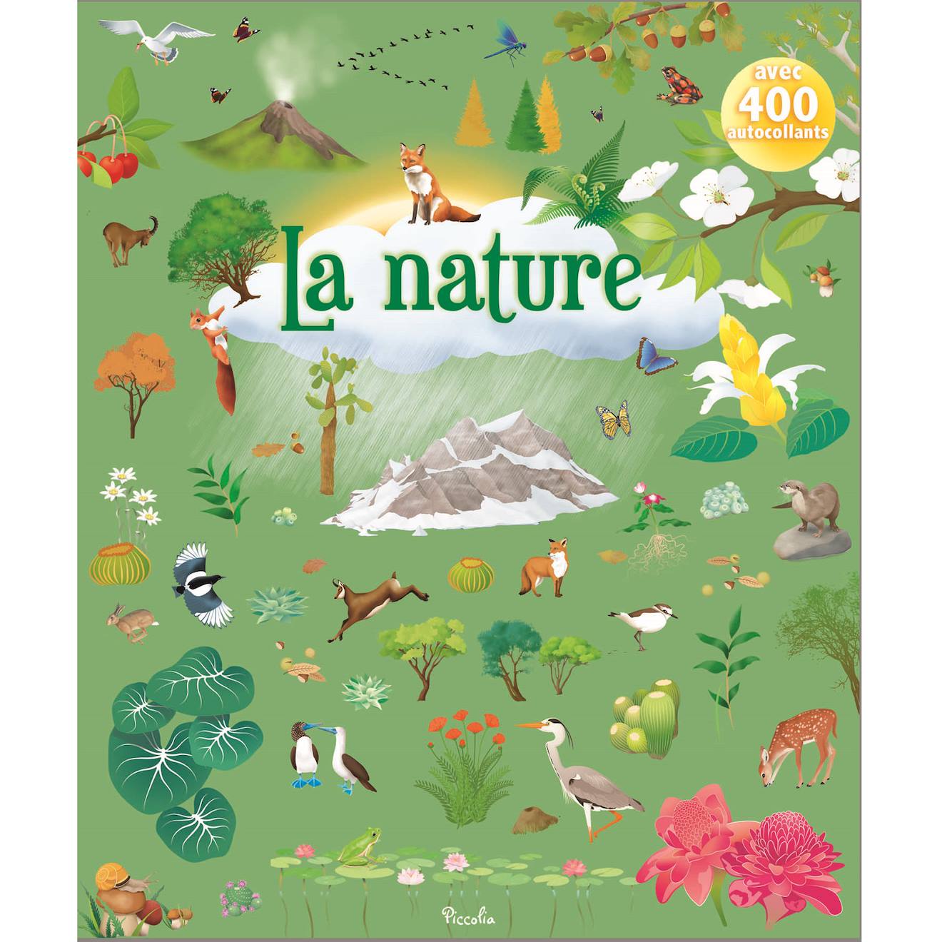 400 Autocollants La Nature Vert