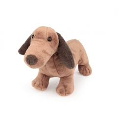Jouet-Premier âge-Edward le teckel en peluche 19 cm