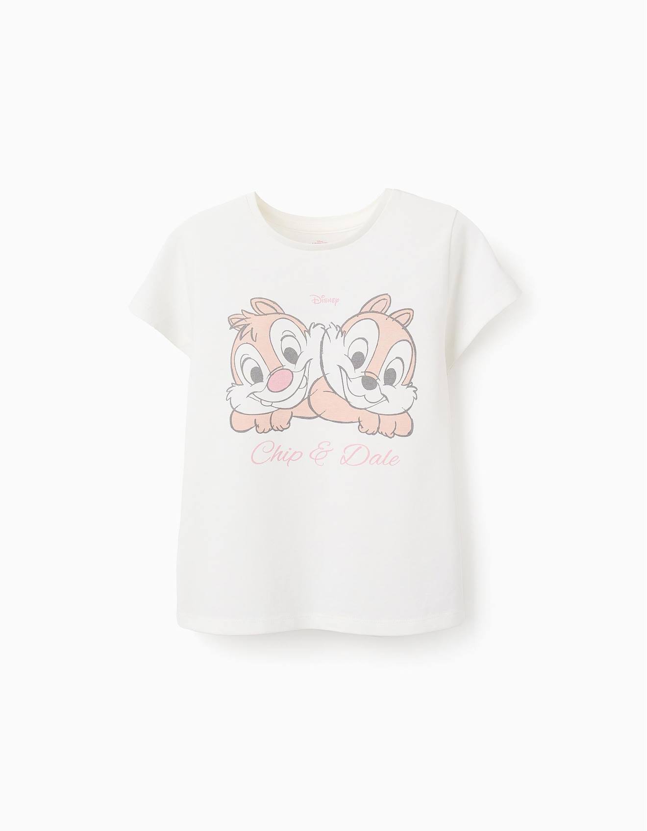 T-shirt De Coton Imprimé Tic & Tac Beige Clair
