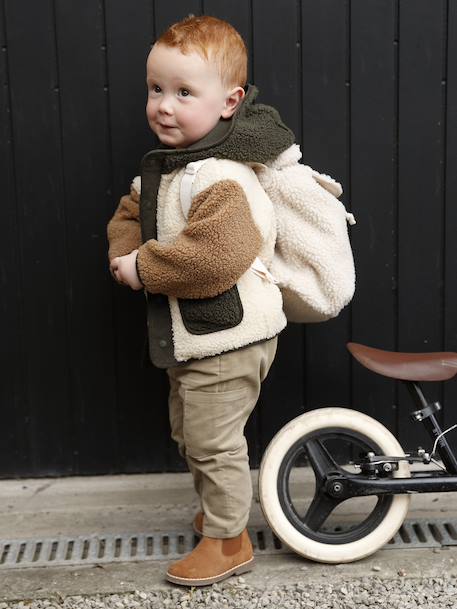 Bébé-Manteau bébé en sherpa à capuche