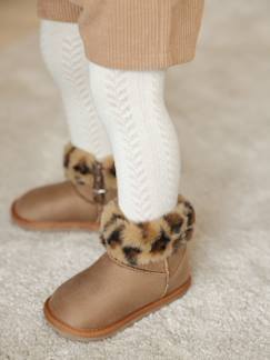 Chaussures-Chaussures fille 23-38-Boots déperlantes zippées fourrées bébé