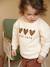Sweat-shirt bébé fille message imprimé framboise+rose poudré+vanille 10 - vertbaudet enfant 