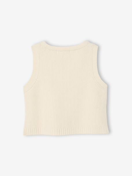 Pull bébé sans manches écru+marine+rose poudré 2 - vertbaudet enfant 