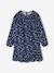 Robe à smocks motifs fleurs fille encre+vanille 1 - vertbaudet enfant 