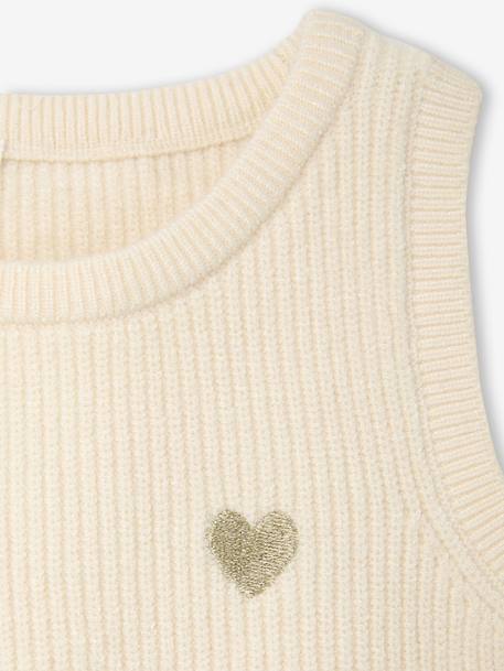 Pull bébé sans manches écru+marine+rose poudré 3 - vertbaudet enfant 