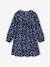 Robe à smocks motifs fleurs fille encre+vanille 2 - vertbaudet enfant 