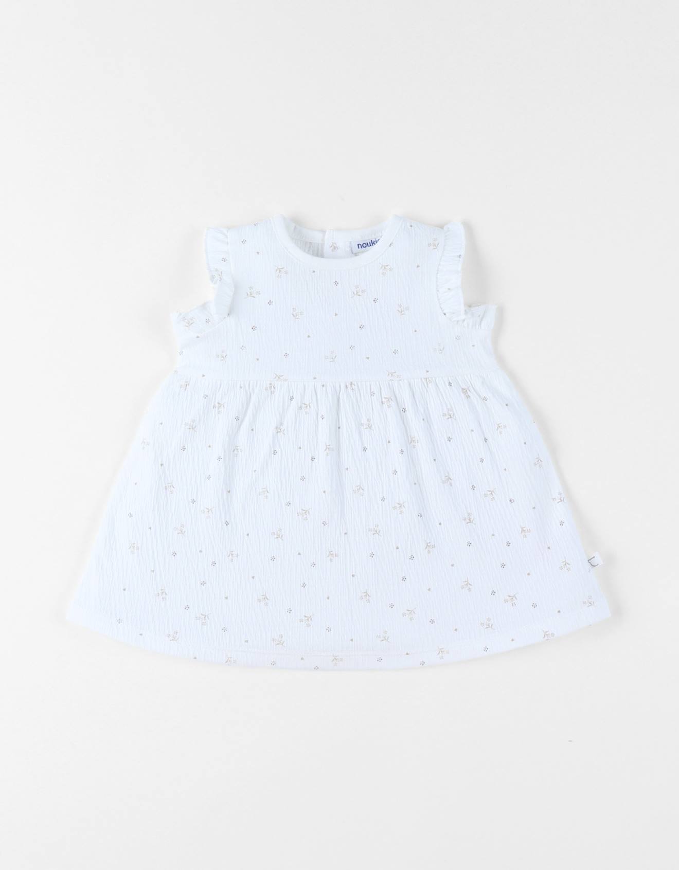 Robe Jersey Froissé Blanc