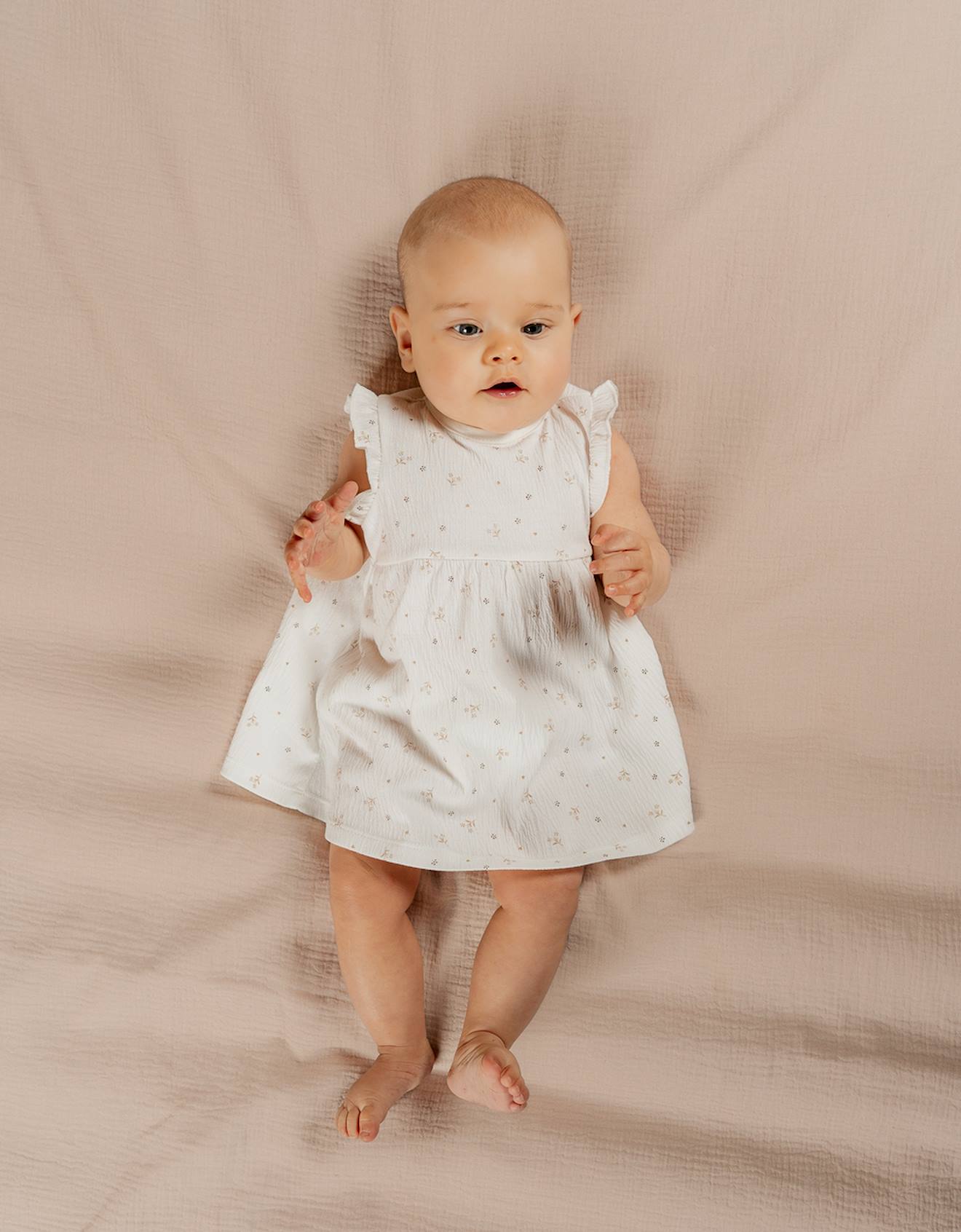 Robe Jersey Froissé Blanc (Noukie's) - Image 1