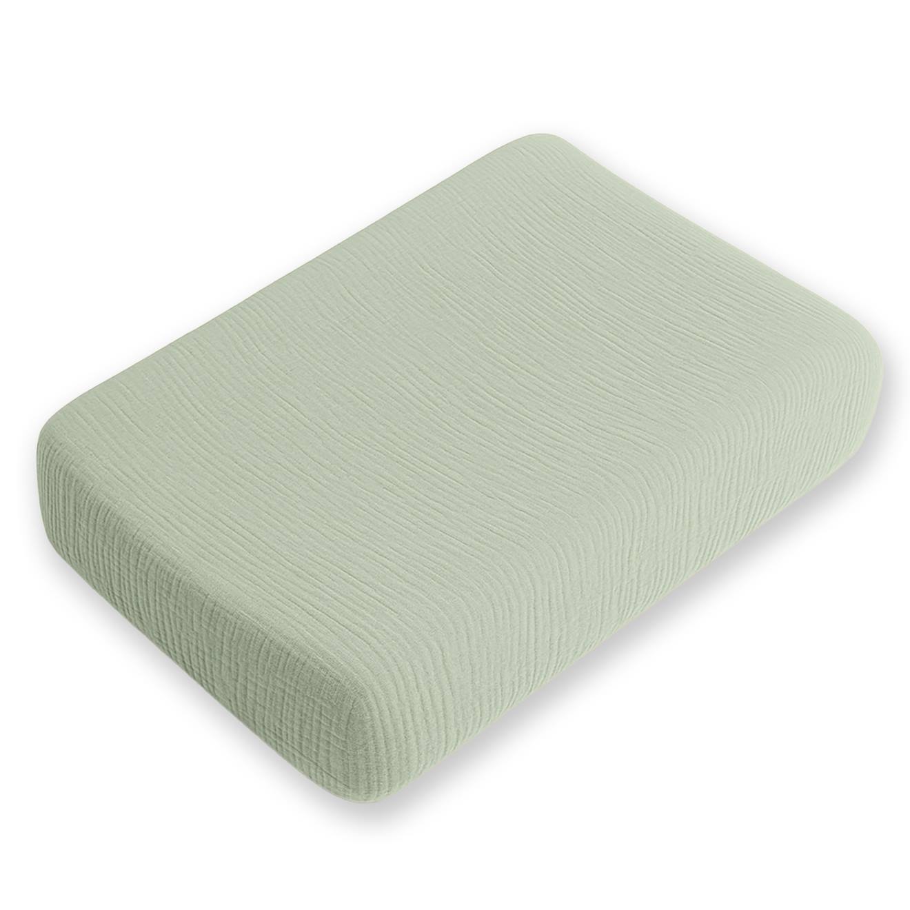 Housse De Matelas À Langer En Coton Bio Vert