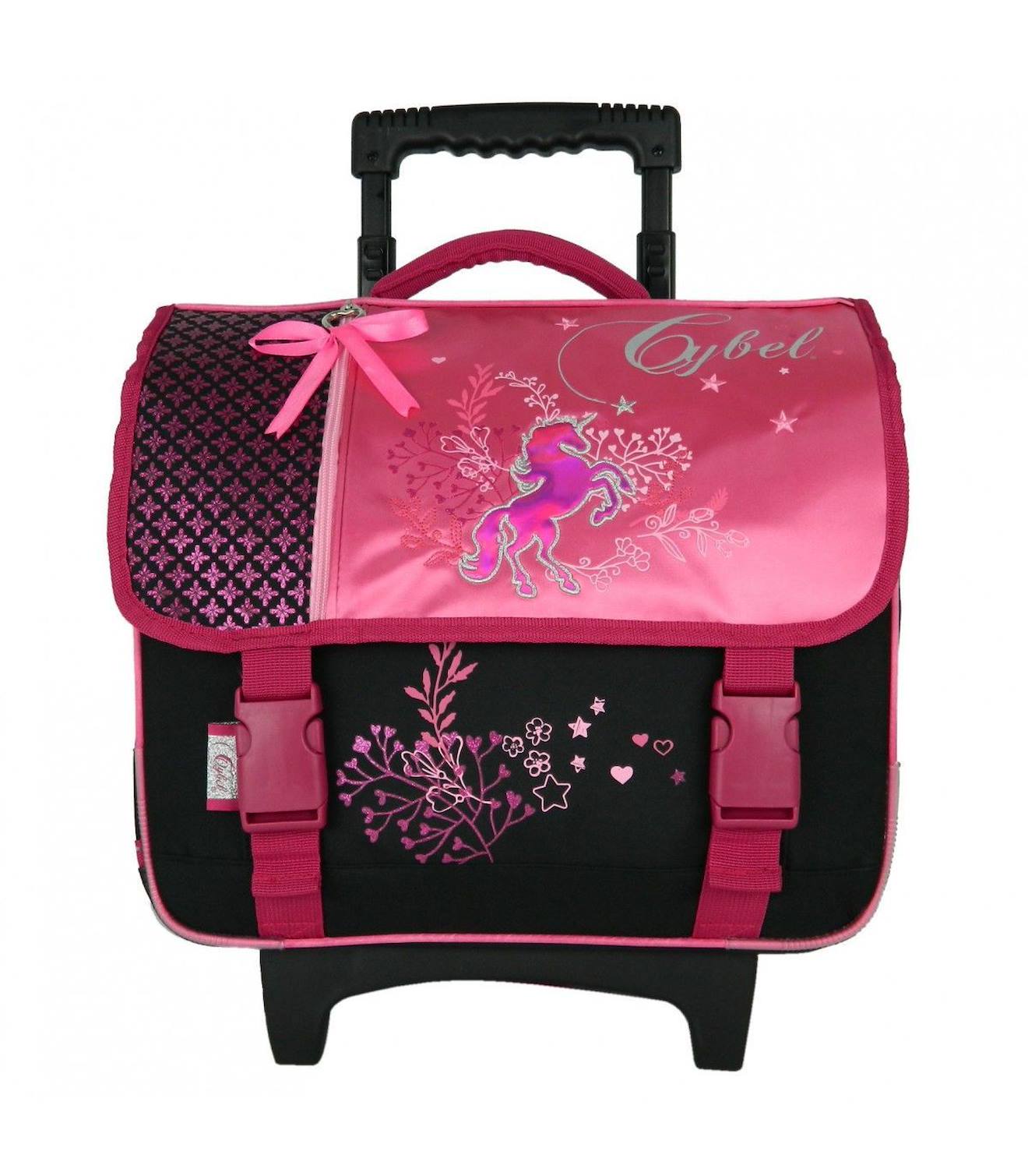 Cartable À Roulettes Cybel Cheval Licorne Rose Cartable À Roulettes Cybel Cheval Licorne Rose