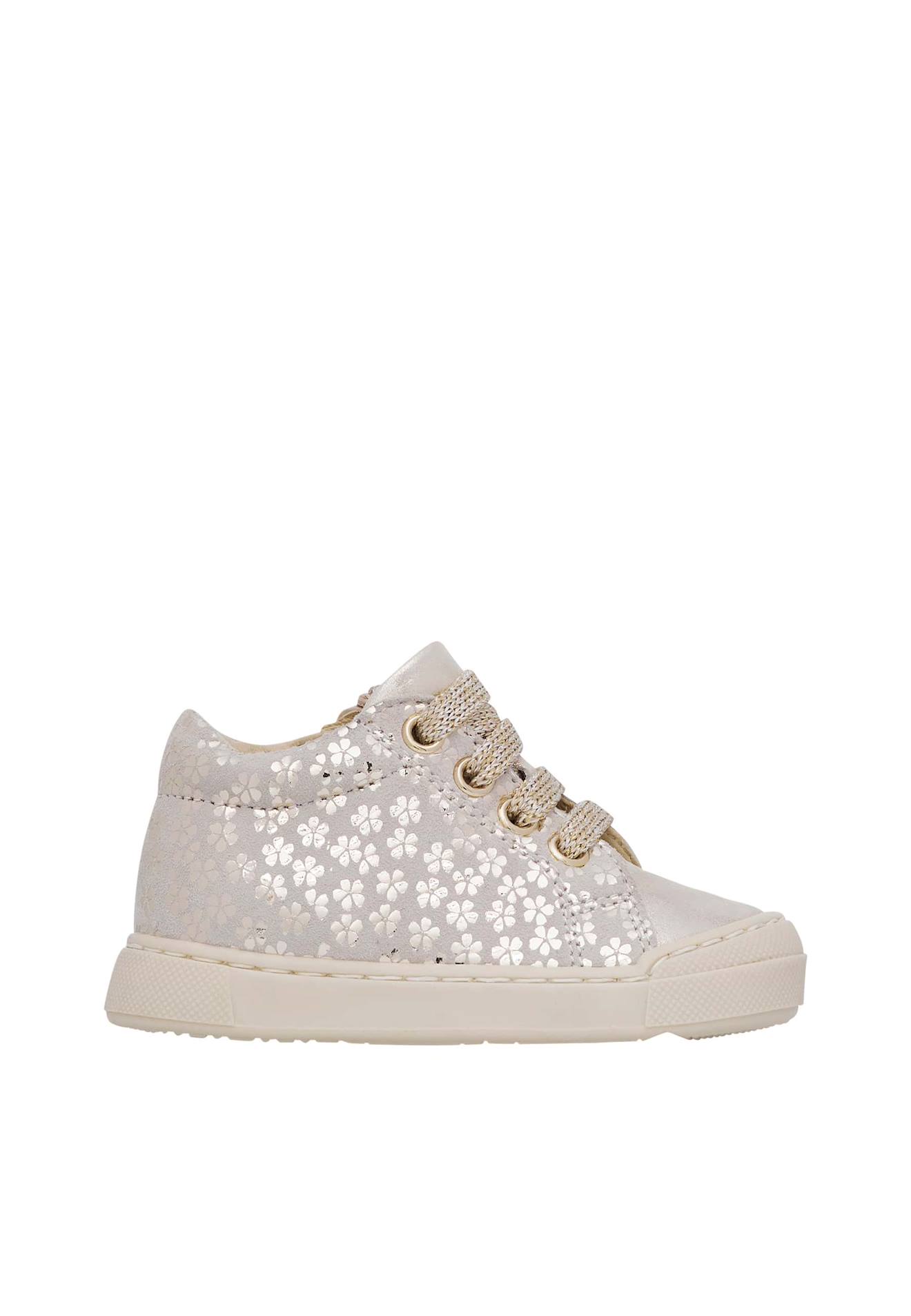 Baskets En Suède Snopes Zip Beige-platin