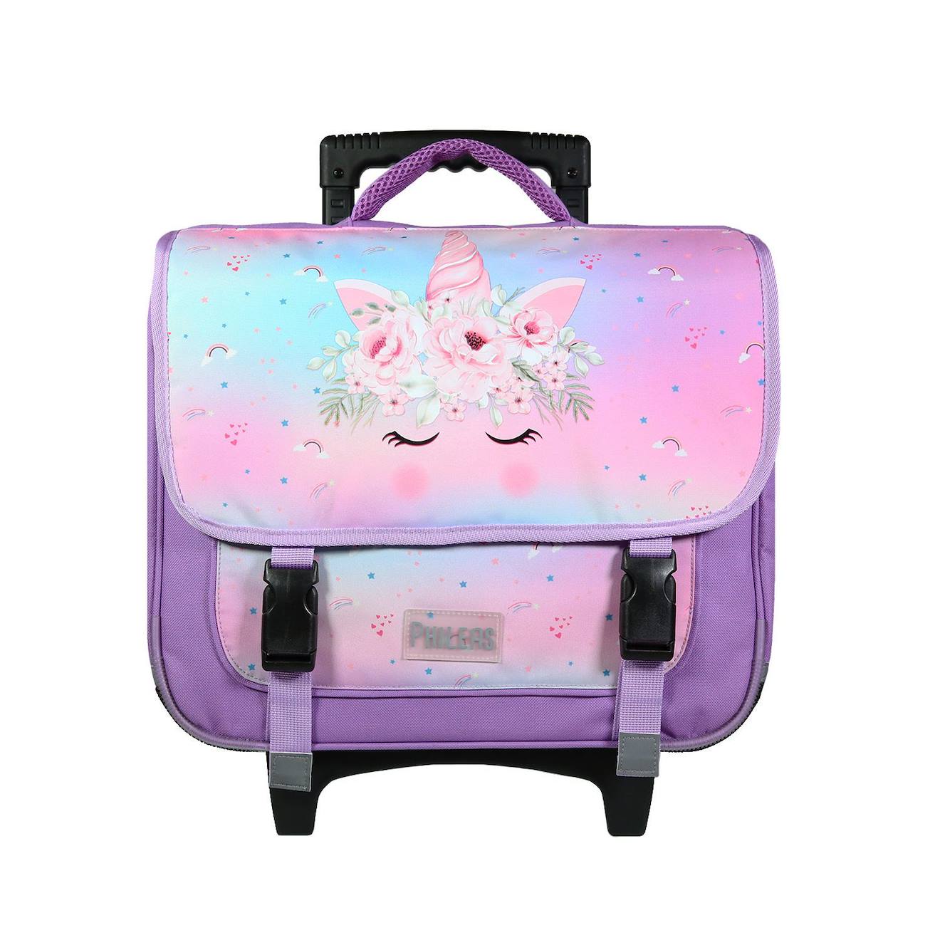 Cartable À Roulettes Phileas Licorne Violet