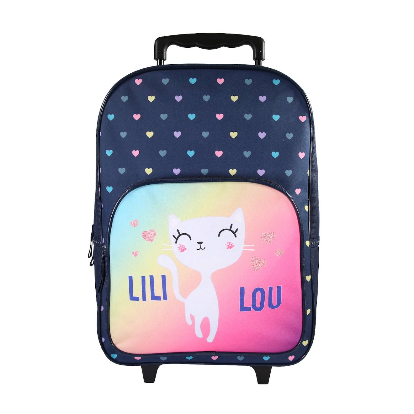 Sac À Dos À Roulettes Lili Lou Bleu