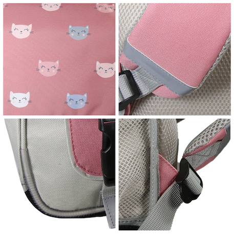 Cartable scolaire primaire lili lou Gris 5 - vertbaudet enfant 