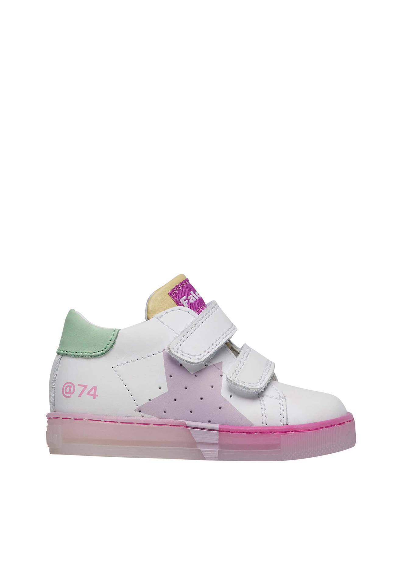 Baskets En Cuir Avec Étoile Salazar 3 Vl Blanc-lilas