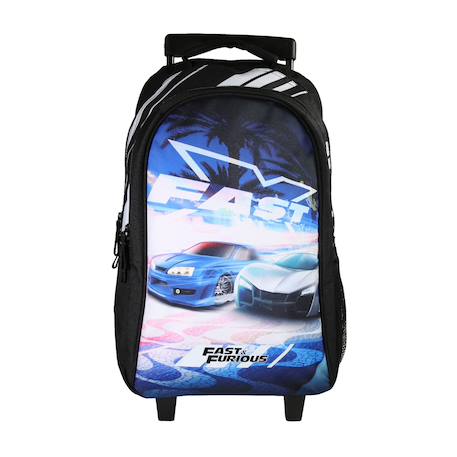 Garçon-Accessoires-Fourniture scolaire-Cartable-Sac à dos à roulettes fast & furious