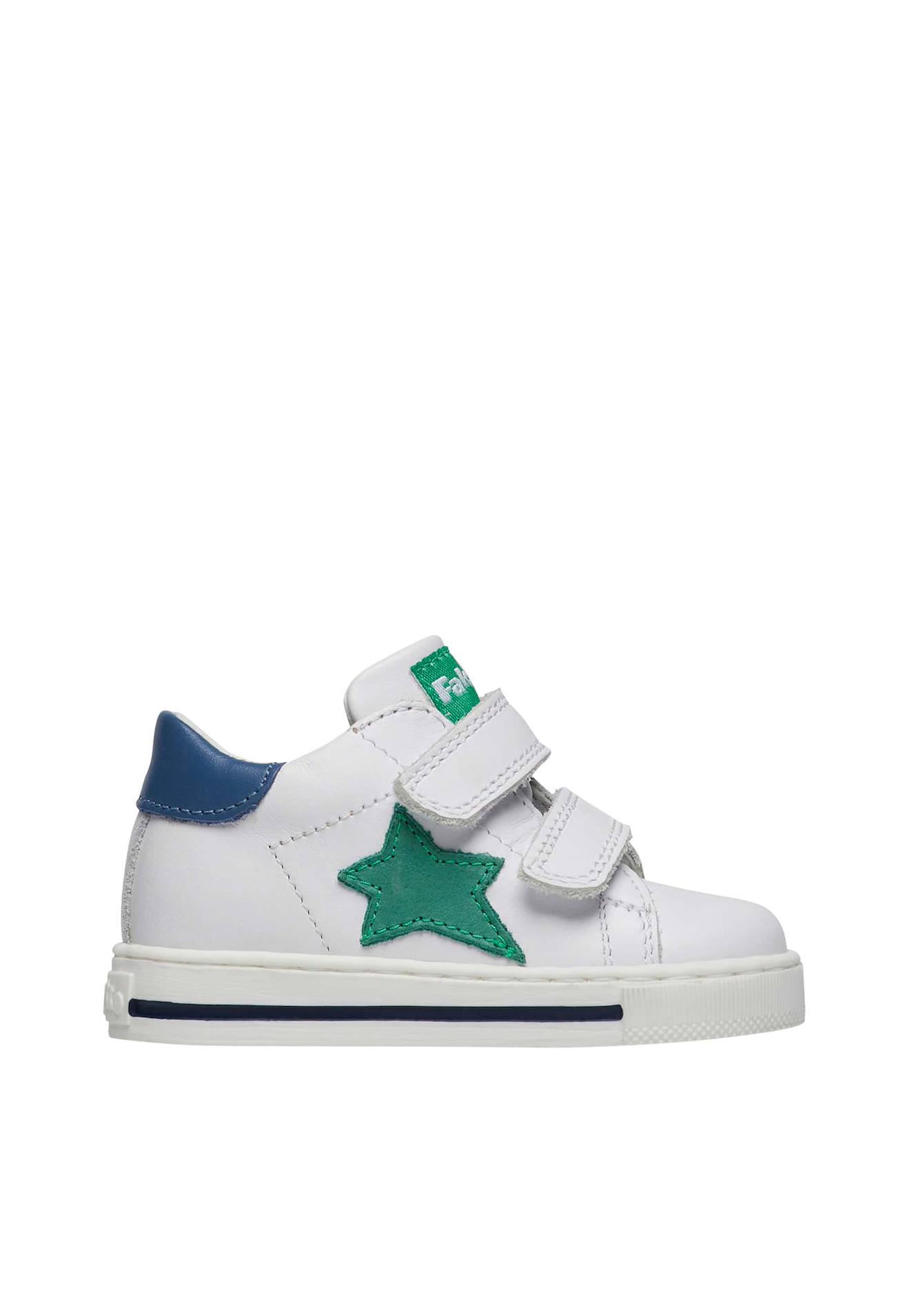 Baskets En Cuir Sasha Vl Blanc-vert