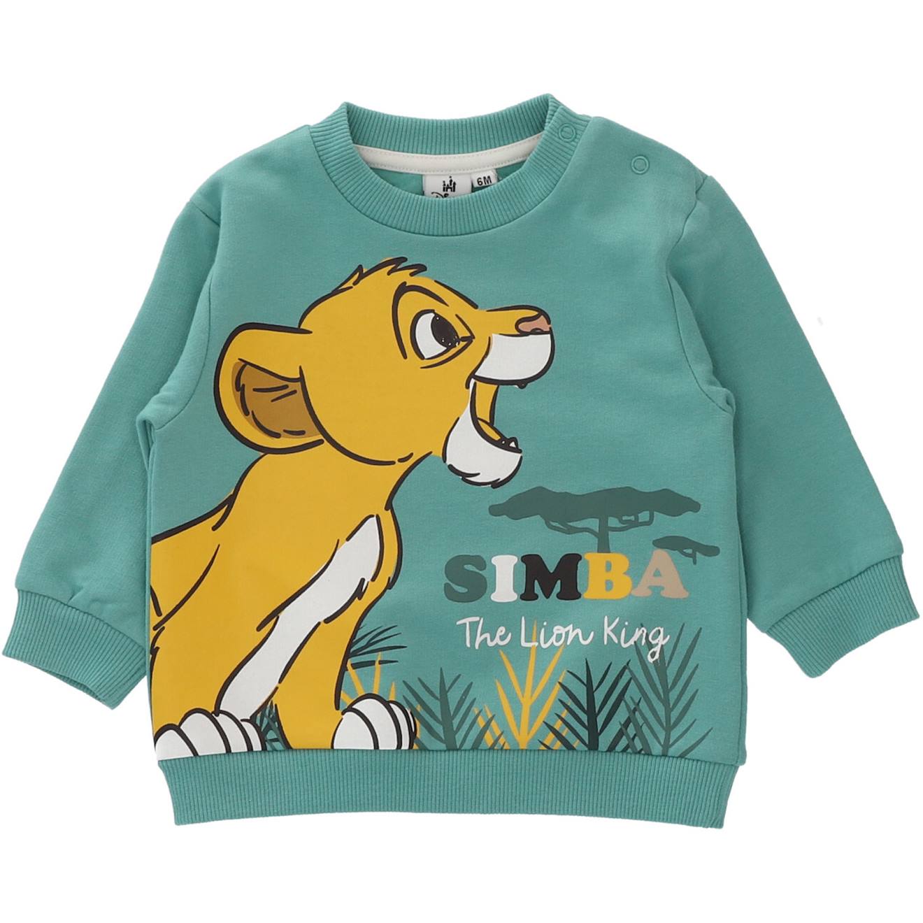 Sweat Disney Simba Roi Lion Vert D'eau