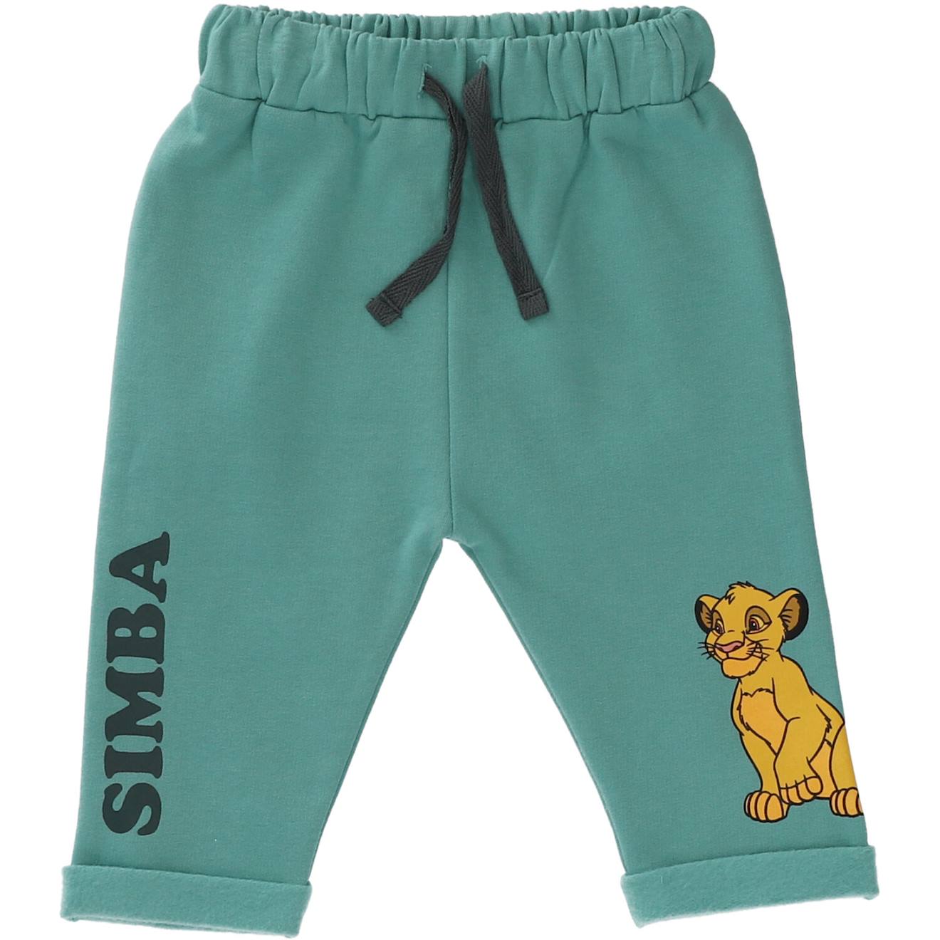 Pantalon En Molleton Disney Simba Roi Lion Vert D'eau
