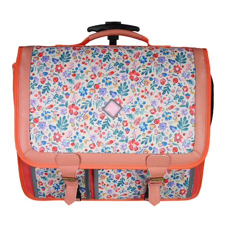 Fille-Cartable à roulettes primaire bloom