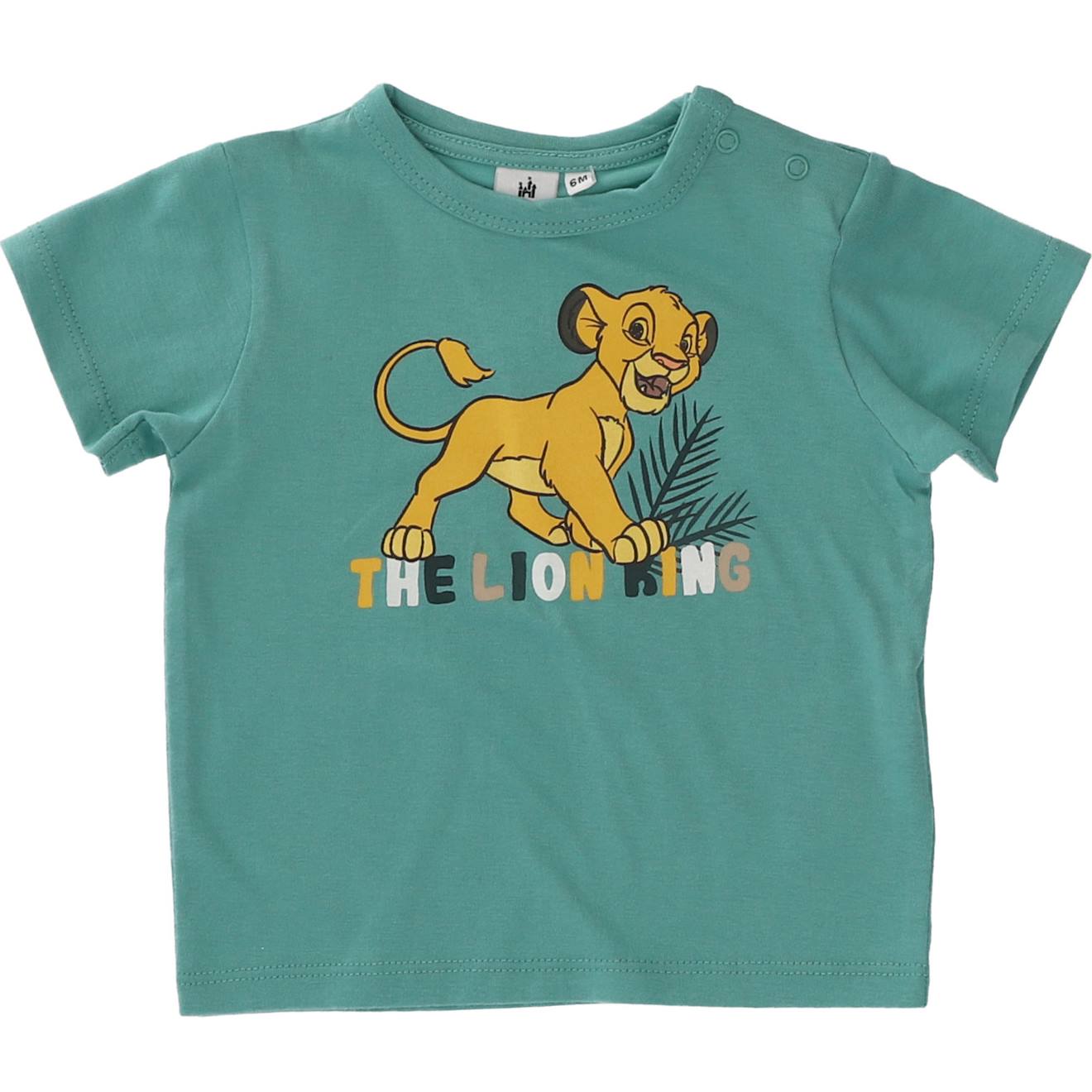 T-shirt Bébé Disney Simba Roi Lion Vert D'eau