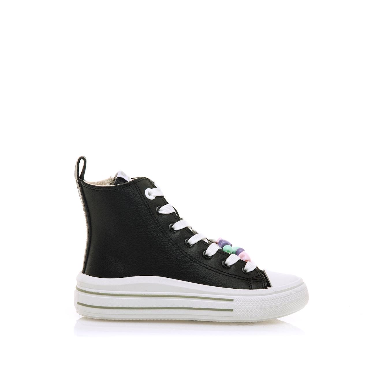 Sneakers Filles Synthétique Lacets Noir