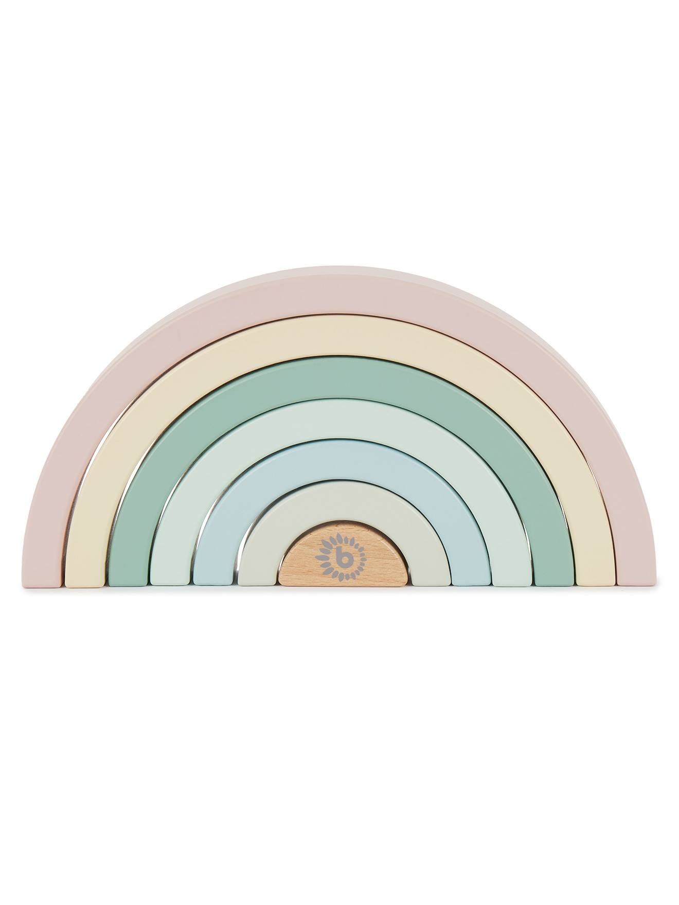 Arc-en-ciel En Bois À Empiler Rose