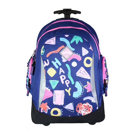 Sac à dos scolaire à roulettes doodle  - vertbaudet enfant
