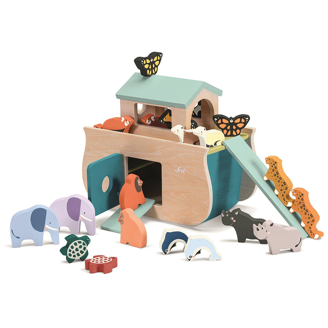 Arche Des Animaux Bleu