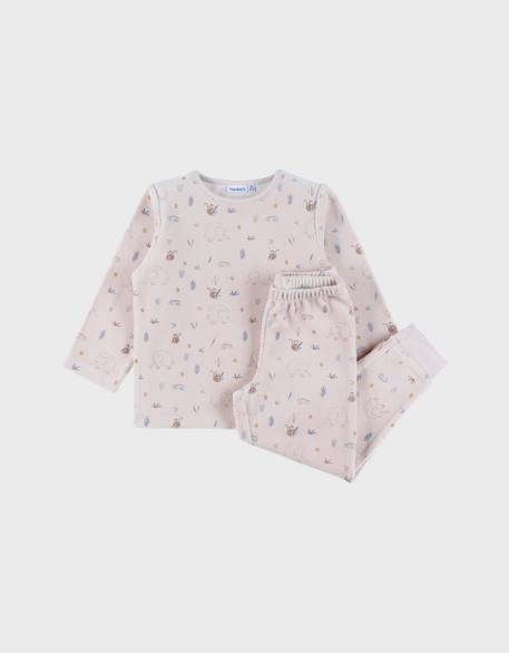 Pyjama 2 pièces en velours avec motif éléphant  - vertbaudet enfant