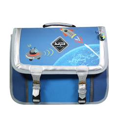 -Cartable scolaire 38cm recyclé objectif lune