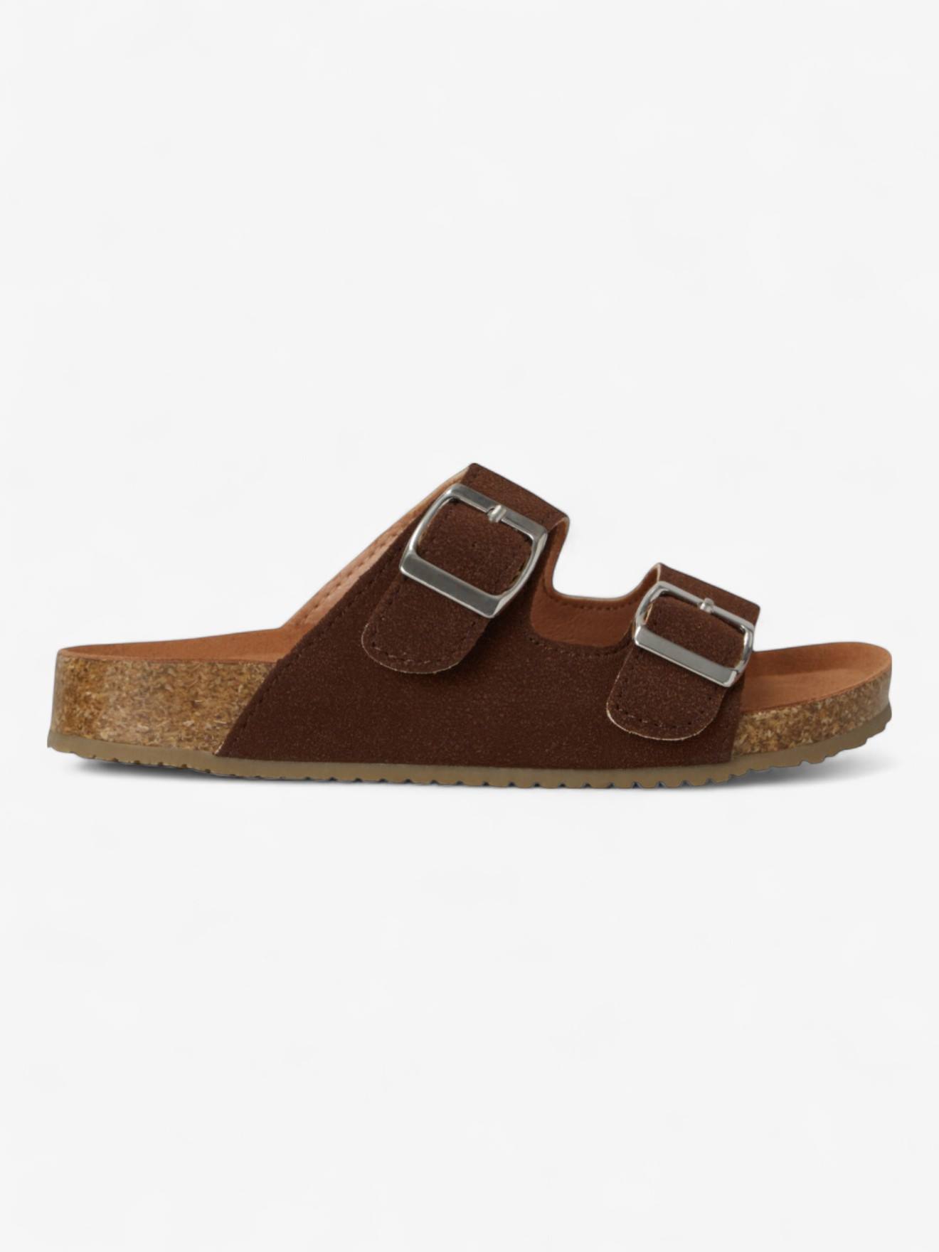 Sandales Sunny Enfant En Cuir Vegan Brun