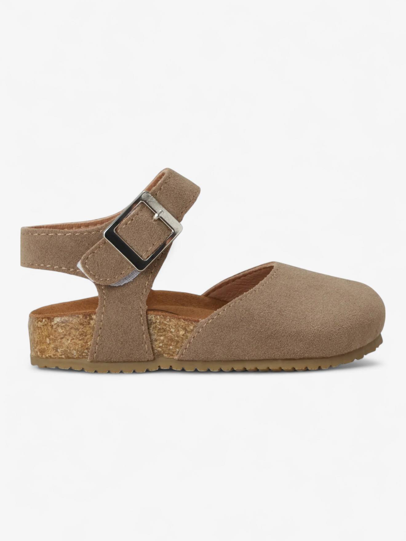 Sandales Astrid Enfant En Cuir Vegan Beige