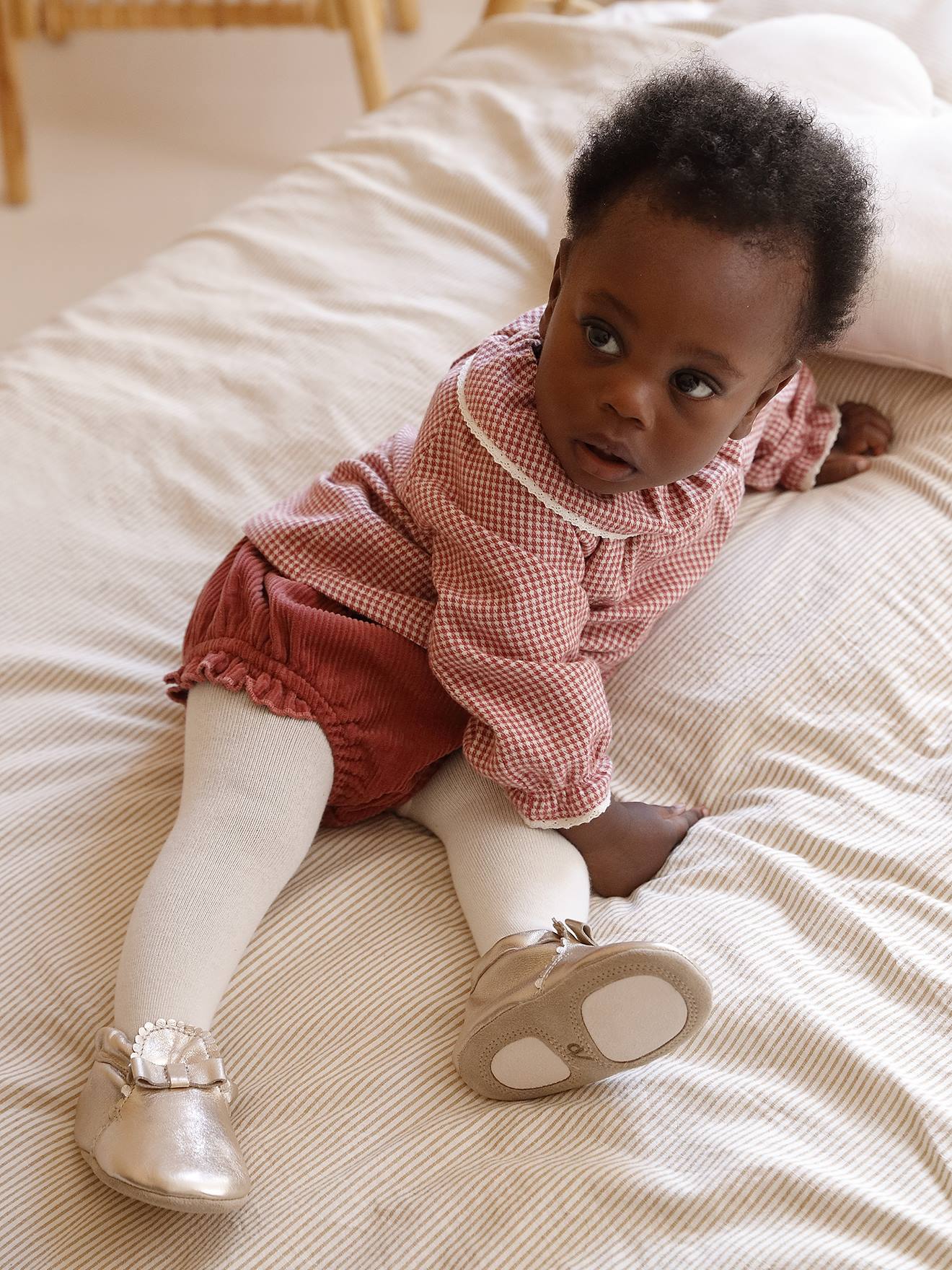 Ensemble naissance bloomer + collants tomette