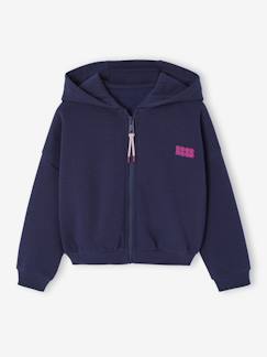 Sweat court zippé fille  - vertbaudet enfant