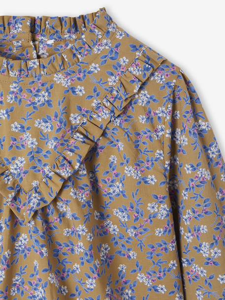 Jupe En Velours Côtelé Pour Fille - Coupe Boutonnée Devant, Ceinture à Passants Et élastique Au Dos - Avec Nouette Fantaisie Imprimée - Style Chic Et Confortable
