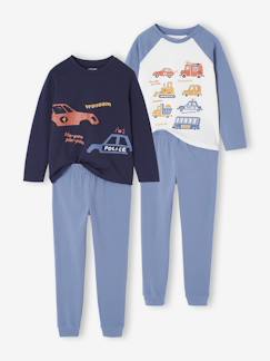 Lot de 2 pyjamas garçon imprimés véhicules  - vertbaudet enfant
