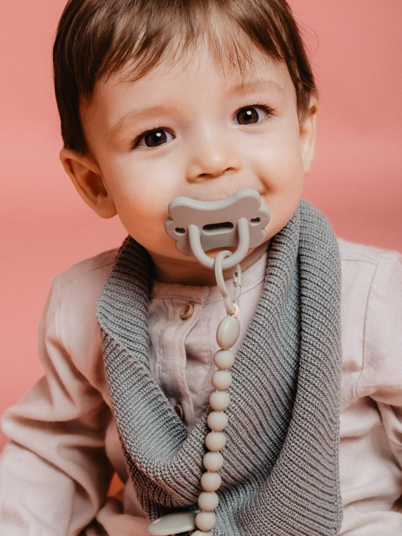 Accroche Sucette Bébé 2 Attaches Tétine En Silicone Souple - Porte-Sucette Bébé Avec Clip Pour Vêtements, Poussette Et Siège Auto Chaîne Tétine