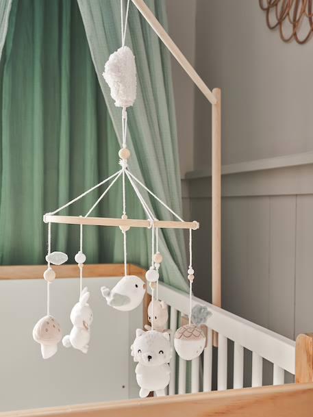 Vertbaudet - Mobile musical DANS LES BOIS vert sauge