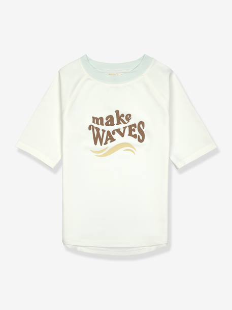 Tee-shirt de bains anti UV enfant LÄSSIG manches courtes écru+pêche+sable+vert 8 - vertbaudet enfant 
