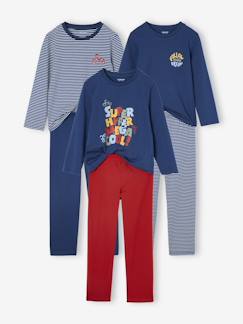Lot de 3 pyjamas garçon vélo  - vertbaudet enfant