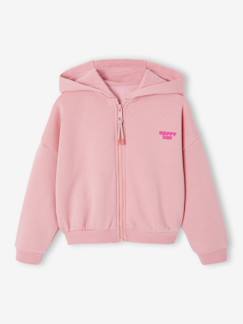 Sweat court zippé fille  - vertbaudet enfant