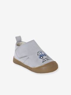 Chaussures-Chaussures bébé 17-26-Chaussons à scratchs bébé en cuir souple
