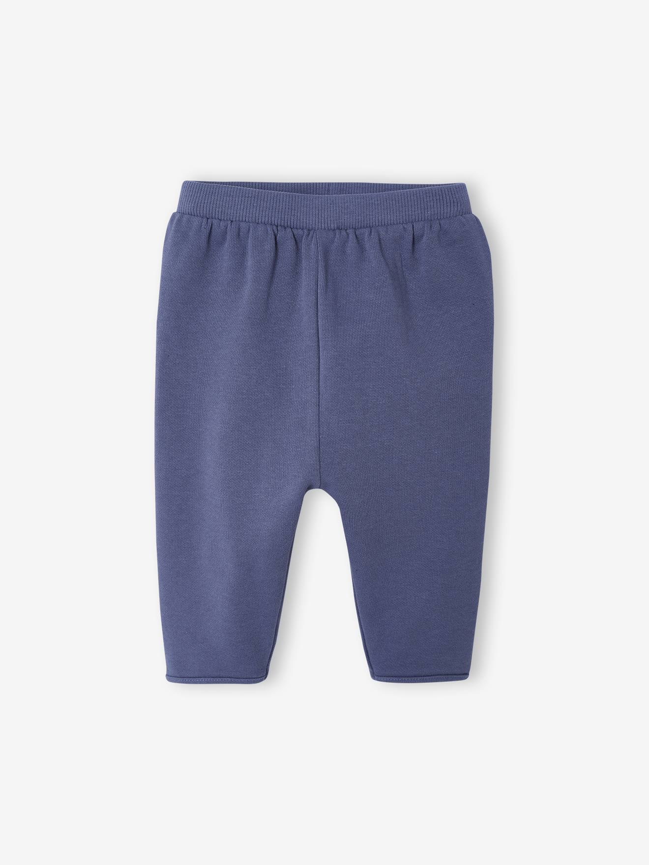 Ensemble naissance molletonné gilet + pantalon bleu (Vertbaudet) - Image 2