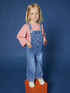 -Salopette fille large en denim 