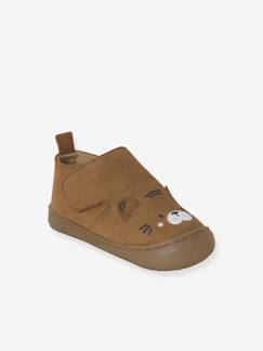 Chaussures-Chaussons à scratchs bébé en cuir souple